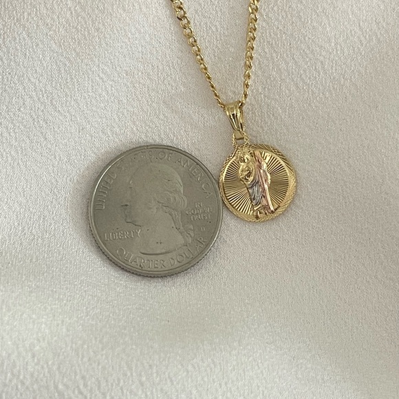 14k Gold Filled St. Jude Valentino Necklace - Picture 6 of 6